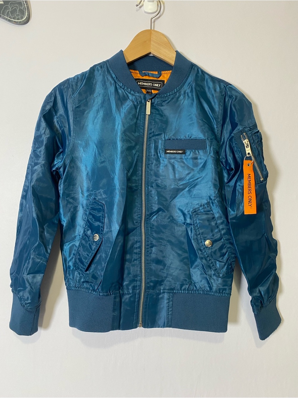 Members Only Boys Kids Lightweight Bomber Jacket Size 10/12 New